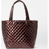 Medium Metro Tote Deluxe, Bordeaux Lacquer - Bags - 1 - thumbnail