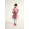 Smocked Girls Dress Augusta, Red Floral - Dresses - 2