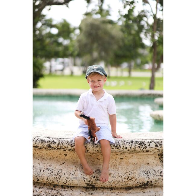 Horse Baseball Hat, Hunter Green - Hats - 5