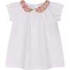 Made With Liberty Fabric Girls blouse Rose, White - Blouses - 1 - thumbnail