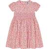 Hand-Smocked Girls Dress Maisie, Pink - Dresses - 1 - thumbnail