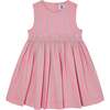 Hand-Smocked Girls Dress Coral, Pink - Dresses - 1 - thumbnail