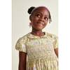 Girls Easter Smock Dress Bunny, Yellow - Dresses - 5