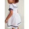 Baby Sailor Dress Deja, White & Navy Blue - Dresses - 4