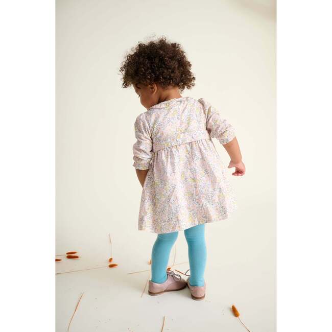 Smocked Baby Dress Paola, Pink Floral - Dresses - 3