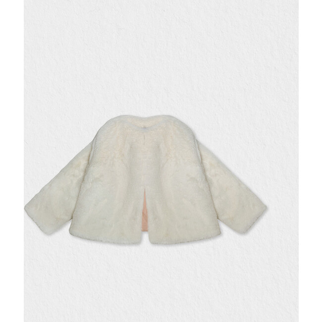 Fine Cap Fake Fur, Off-White