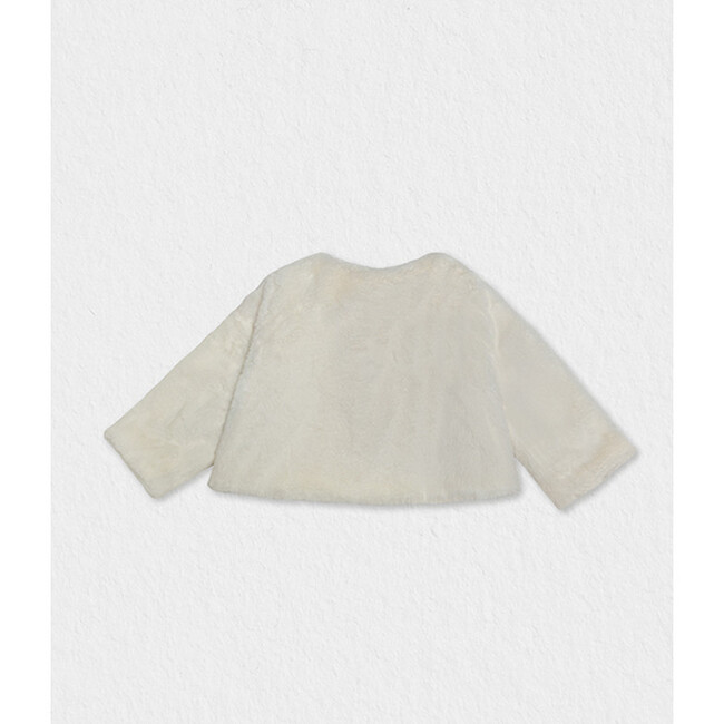 Fine Cap Fake Fur, Off-White - Faux Fur Coats - 2