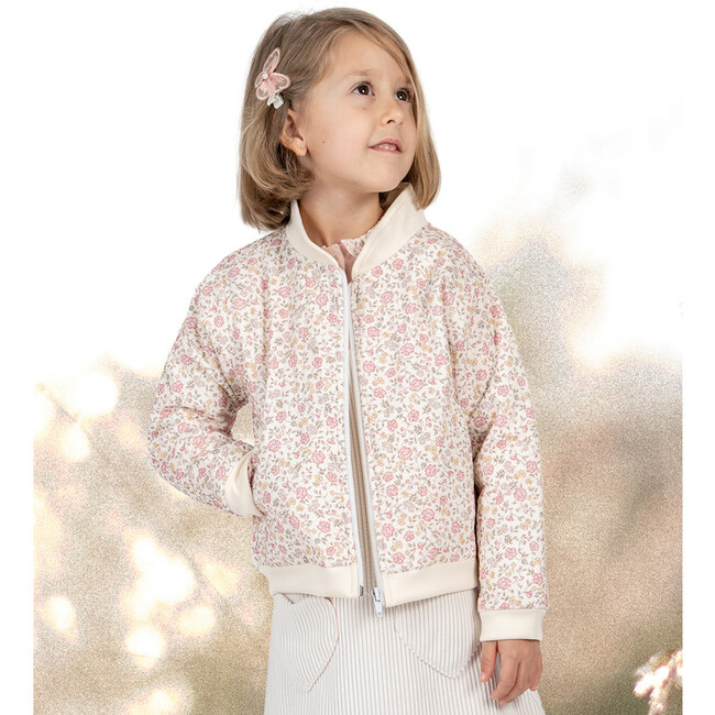 Faye Jacket, Flowery Pink - Jackets - 3