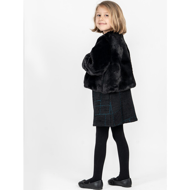 Fine Cap Fake Fur, Black - Faux Fur Coats - 5