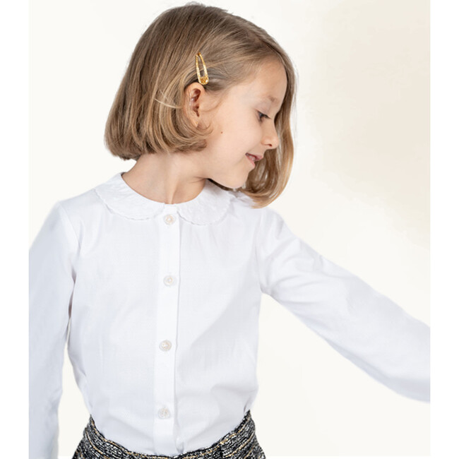 Fauna Blouse , White - Blouses - 3