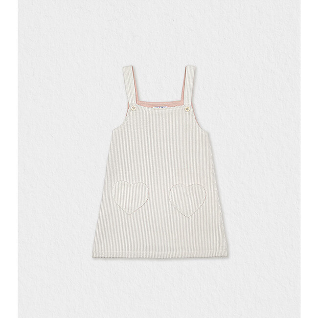 Eve Salopette Baby Dress, Off-White