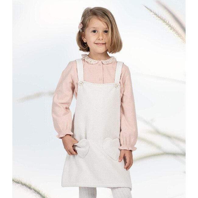 Eve Salopette Dress, Off-White - Rompers - 3