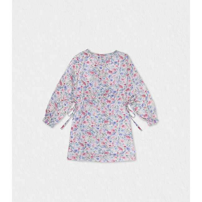 Ermine Baby Dress, Flowery Purple