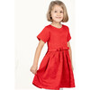 Eryna Dress, Red Embroidered - Dresses - 2