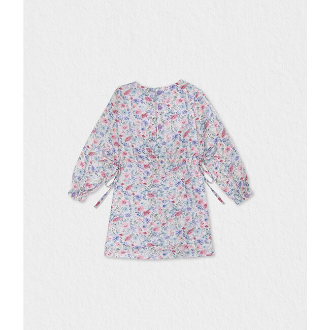 Ermine Baby Dress, Flowery Purple - Dresses - 2
