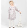 Ermine Baby Dress, Flowery Purple - Dresses - 3