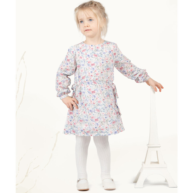 Ermine Dress, Flowery Purple - Dresses - 3