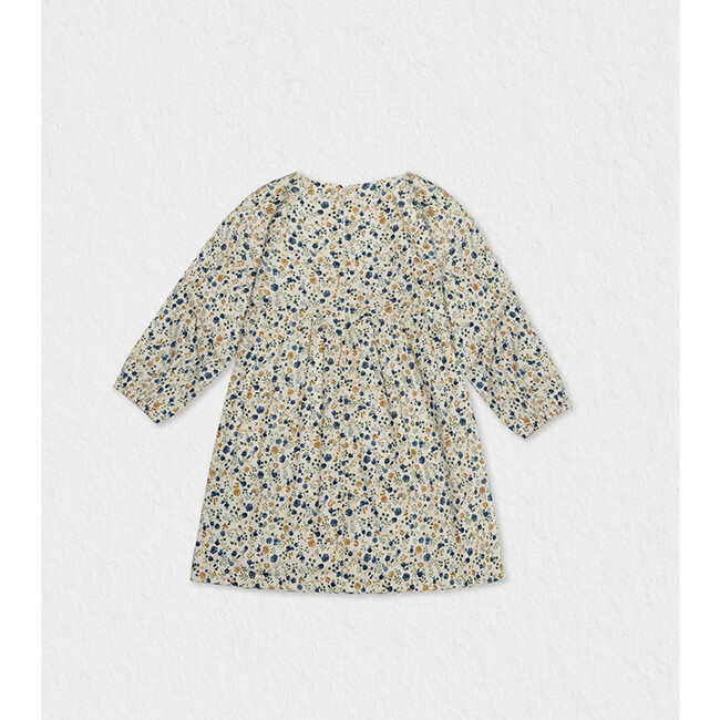 Elora Dress, Flowery Navy Blue