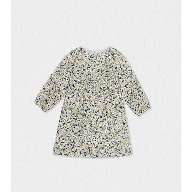 Elora Dress, Flowery Navy Blue - Dresses - 2