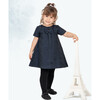 Elsa Baby Dress, Navy Blue - Dresses - 2