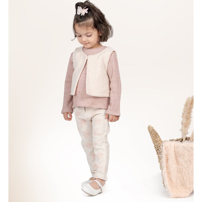 Elga Baby Pants, Off-White Pink - Pants - 3