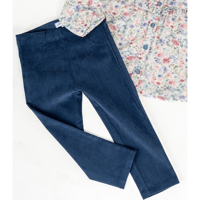 Elga Baby Pants, Navy Blue - Pants - 3