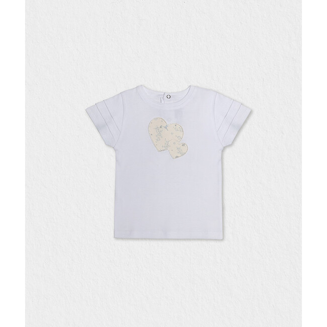 Ebony Baby T-shirt, White Blue Bird