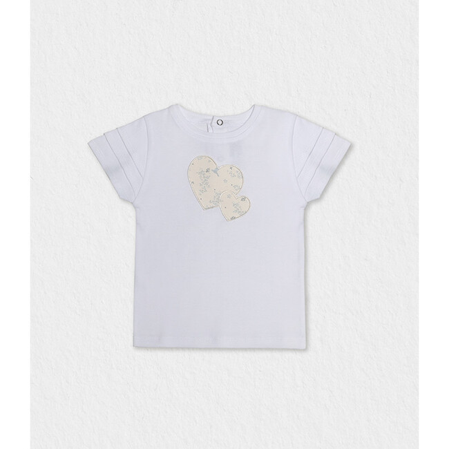 Ebony T-shirt, White Blue Bird