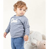 Douglas Baby Sweat, Blue Chiné - Sweaters - 3