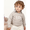 Douglas Baby Sweat, Beige Chiné - Sweaters - 3