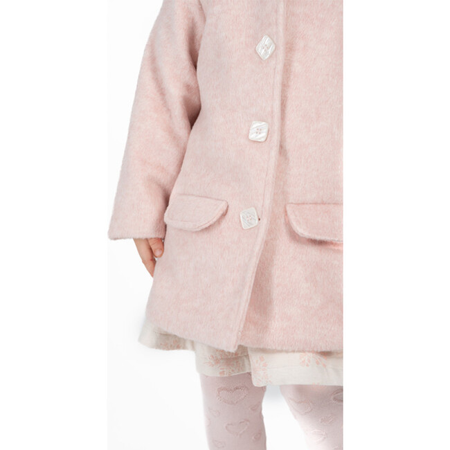 Donna Coat, Pink Chiné - Coats - 4