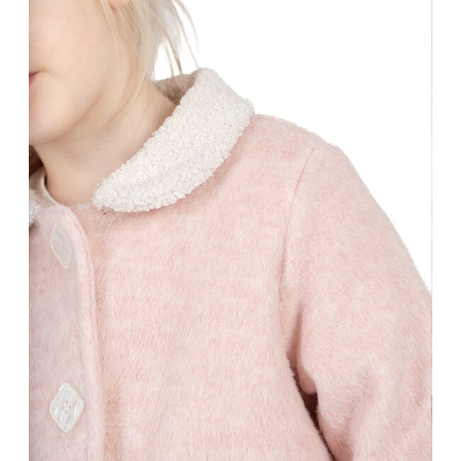 Donna Coat, Pink Chiné - Coats - 5