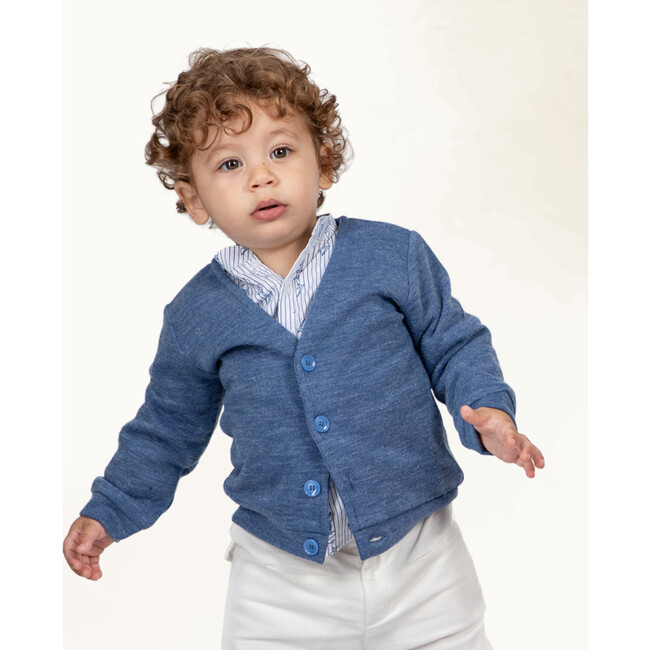 Didier Cardigan, Electric Blue - Cardigans - 2