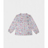 Delice Blouse , Flowery Purple - Blouses - 1 - thumbnail