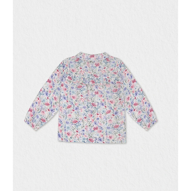 Delice Baby Blouse , Flowery Purple - Blouses - 2