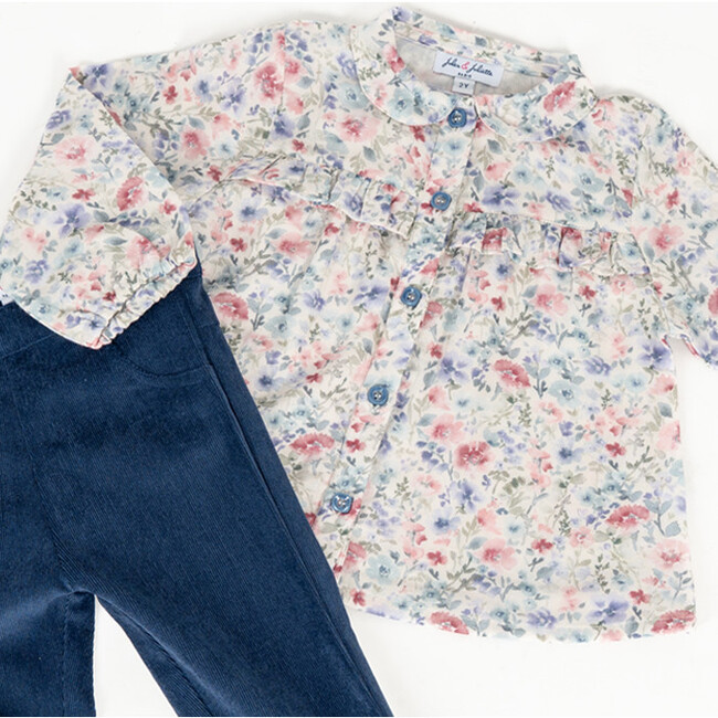 Delice Blouse , Flowery Purple - Blouses - 3