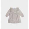 Dara Baby Dress, Flowery Pink - Dresses - 1 - thumbnail