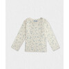 Cloe Baby T-shirt, White Blue Bird - T-Shirts - 1 - thumbnail