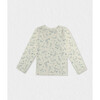 Cloe Baby T-shirt, White Blue Bird - T-Shirts - 2