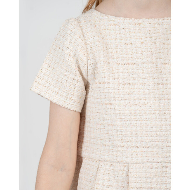 Cendy Dress, Off-White Gold - Dresses - 3