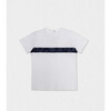 Cederique T-shirt, White Blue Letters - T-Shirts - 1 - thumbnail