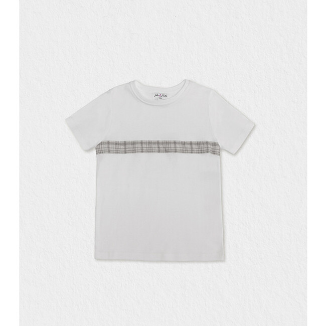 Cederique T-shirt, White Beige Tartan