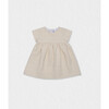 Cecille Baby Dress, Off-White Gold - Dresses - 1 - thumbnail