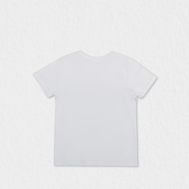 Cederique T-shirt, White Blue Letters - T-Shirts - 2