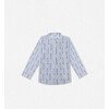 Azad Baby Shirt, White Blue Paper - Button Downs - 1 - thumbnail
