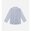 Azad Shirt, White Blue Paper - Button Downs - 1 - thumbnail