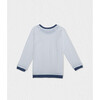 Alois Sweat, White Blue - Sweaters - 2