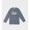 Alois Sweat, Blue Chiné - Sweaters - 1 - thumbnail