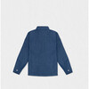 Achille Baby Shirt, Blue Denim - Button Downs - 2