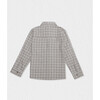 Achille Shirt, Beige Grey Tartan - Button Downs - 2